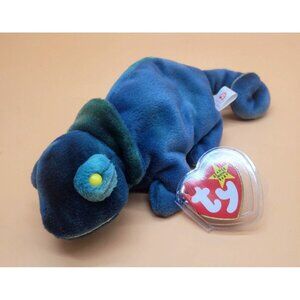 BEANIE BABY RAINBOW the Chameleon DOB 10/7/97  w/hang tag protector